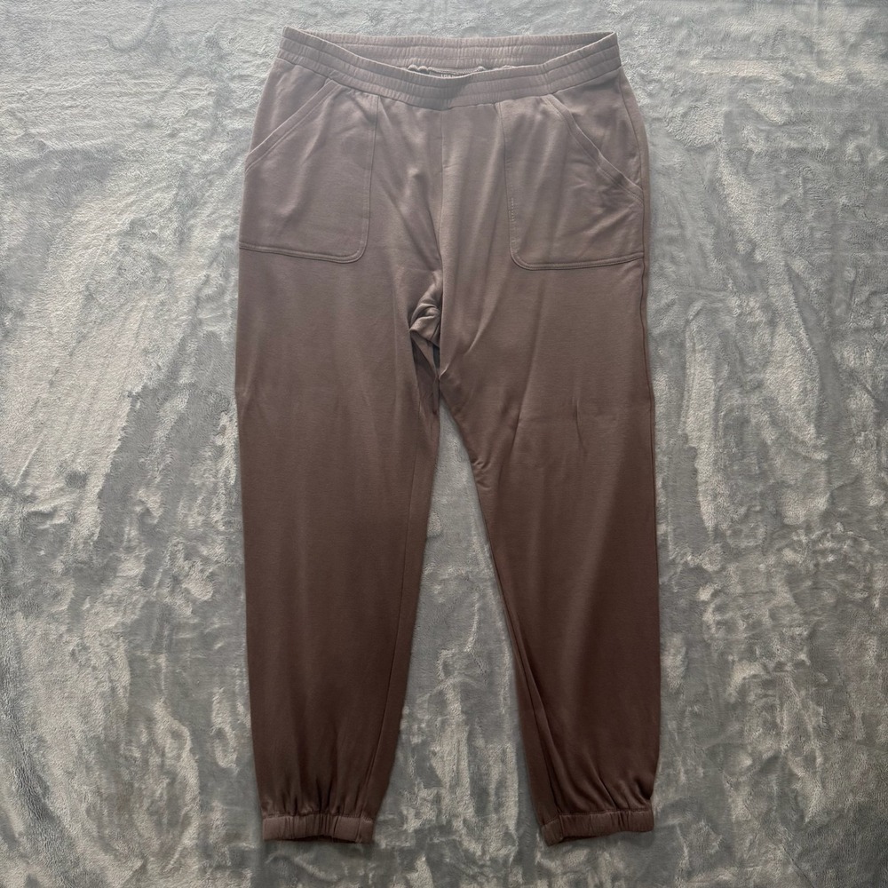 Lisa Rinna Collection Jogger Pants Women's Size M Brown